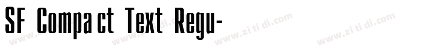 SF Compact Text Regu字体转换